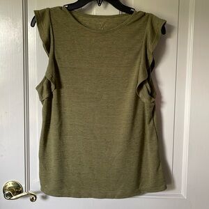 A New Day Size Small Green Sleeveless Shirt